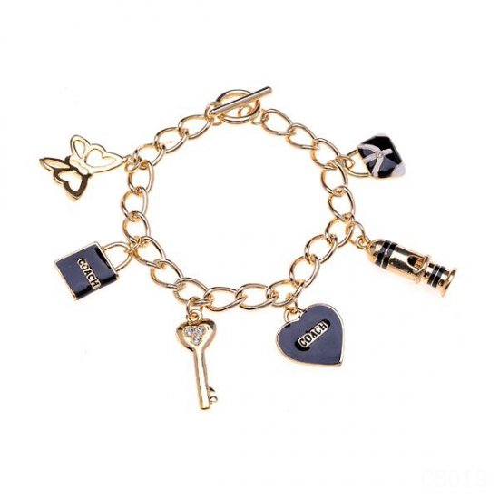 Coach Fashion Charm Black Bracelets CVV | Women - Click Image to Close